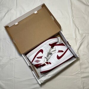 Nike Women’s Air Jordan Mid White Pomegranate